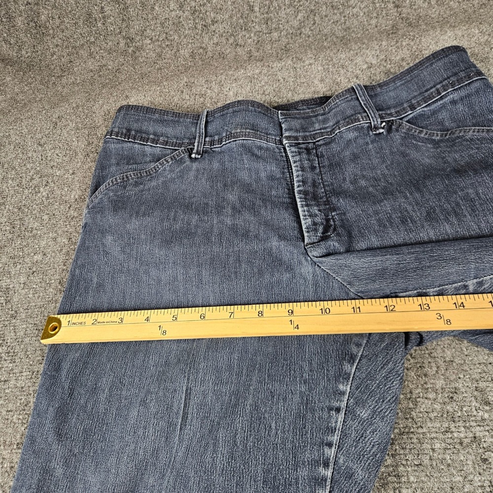 Lee Natural Straight Leg Jeans Dark Wash Denim Pants 14 Short 4659441 - Picture 3 of 9